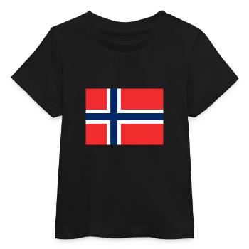 Norway Flag Flag - Baby Organic T-shirt by Stanley/Stella - black - Front