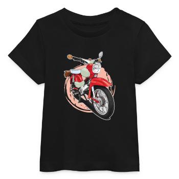 Étoile (rouge) // Illustration - T-shirt bébé bio Stanley/Stella - noir - Devant