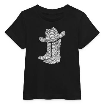 Linedance Dancer Fingerabdruck Line Dance - Baby Organic T-Shirt Baby Creator von Stanley/Stella - Schwarz - Vorne