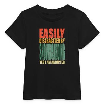 Snowboarding Spruch lustig - Baby Organic T-Shirt Baby Creator von Stanley/Stella - Schwarz - Vorne