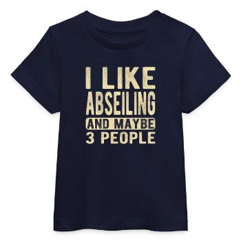 Abseilen Spruch - Baby Organic T-Shirt Baby Creator von Stanley/Stella - Navy - Vorne