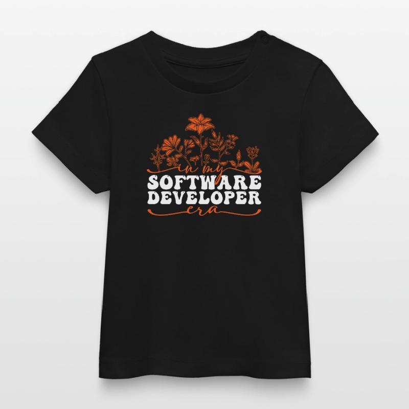 In My Software Developer Era: Flowers and Code Baby Organic T-shirt by Stanley/Stella