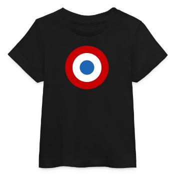 Luftwaffenaufkleber Roundel Frankreich Luftarmée - Baby Organic T-Shirt Baby Creator von Stanley/Stella - Schwarz - Vorne