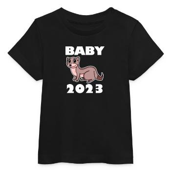 Baby Body 2023 - Baby Organic T-Shirt Baby Creator von Stanley/Stella - Schwarz - Vorne