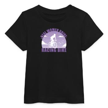 Vélo Route Vélo Sport Cyclisme Cadeau - T-shirt bébé bio Stanley/Stella - noir - Devant