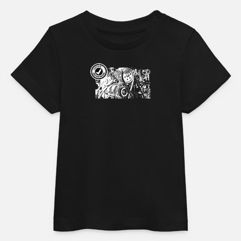 MEILLEUR MECANO - T-shirt bébé bio Stanley/Stella - noir