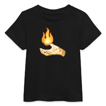 Flame - Baby Organic T-shirt by Stanley/Stella - black - Front