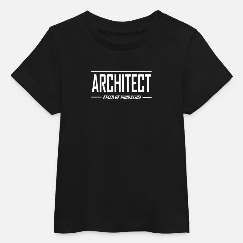 Je suis un architecte étudiants en architecture vintage - T-shirt bébé bio Stanley/Stella - noir