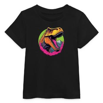 Tyrannosaure Rex - T-shirt bébé bio Stanley/Stella - noir - Devant