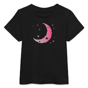 Mond und Sterne - Baby Organic T-Shirt Baby Creator von Stanley/Stella - Schwarz - Vorne