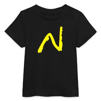 Buchstabe N - Baby Organic T-Shirt Baby Creator von Stanley/Stella - Schwarz - Vorne