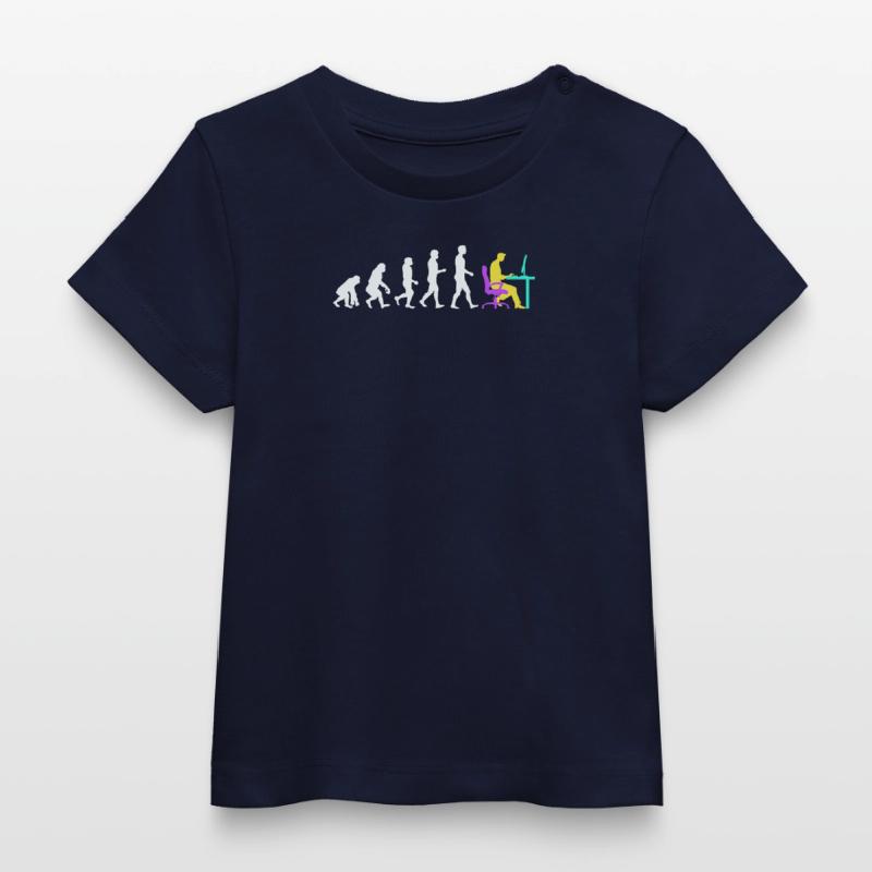 Developer Evolution Computergeek Open Source Baby Organic T-shirt by Stanley/Stella
