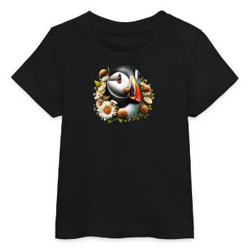 Papageitaucher - Baby Organic T-Shirt Baby Creator von Stanley/Stella - Schwarz - Vorne