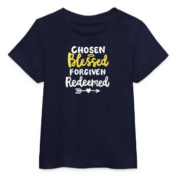 Christlicher Glaube Bibel Zitat - Baby Organic T-Shirt Baby Creator von Stanley/Stella - Navy - Vorne