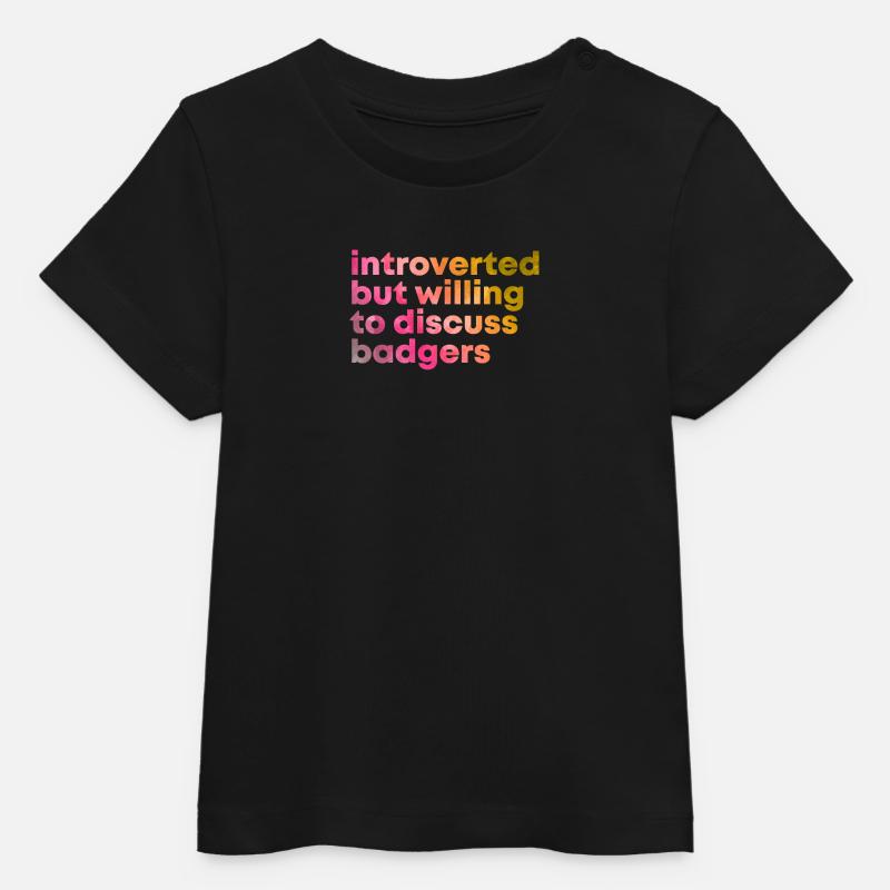 Grævling grævling grævling grævling - Stanley/Stella BABY CREATOR økologisk T-shirt til babyer - sort