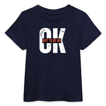 Assertive Protest Graphic T-Shirt - Baby Organic T-shirt by Stanley/Stella - navy - Front