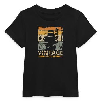 Sailing Vintage Edition – Retro Segeln Design - Baby Organic T-shirt by Stanley/Stella - black - Front