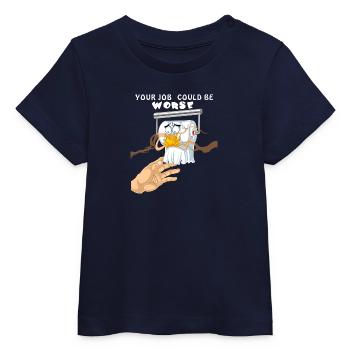 Rouleau de papier toilette d’urgence votre travail pourrait être pire - T-shirt bébé bio Stanley/Stella - marine - Devant
