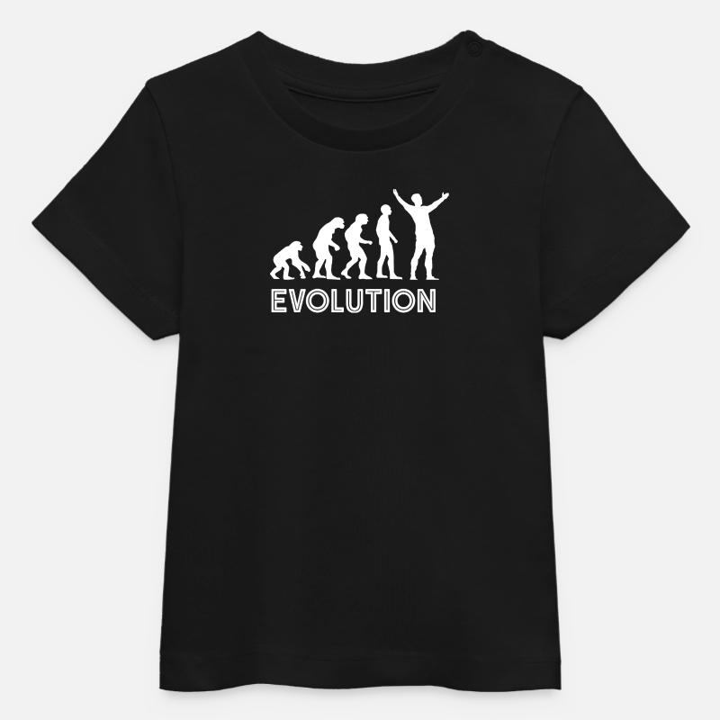 Jude Evolution  - T-shirt bébé bio Stanley/Stella - noir