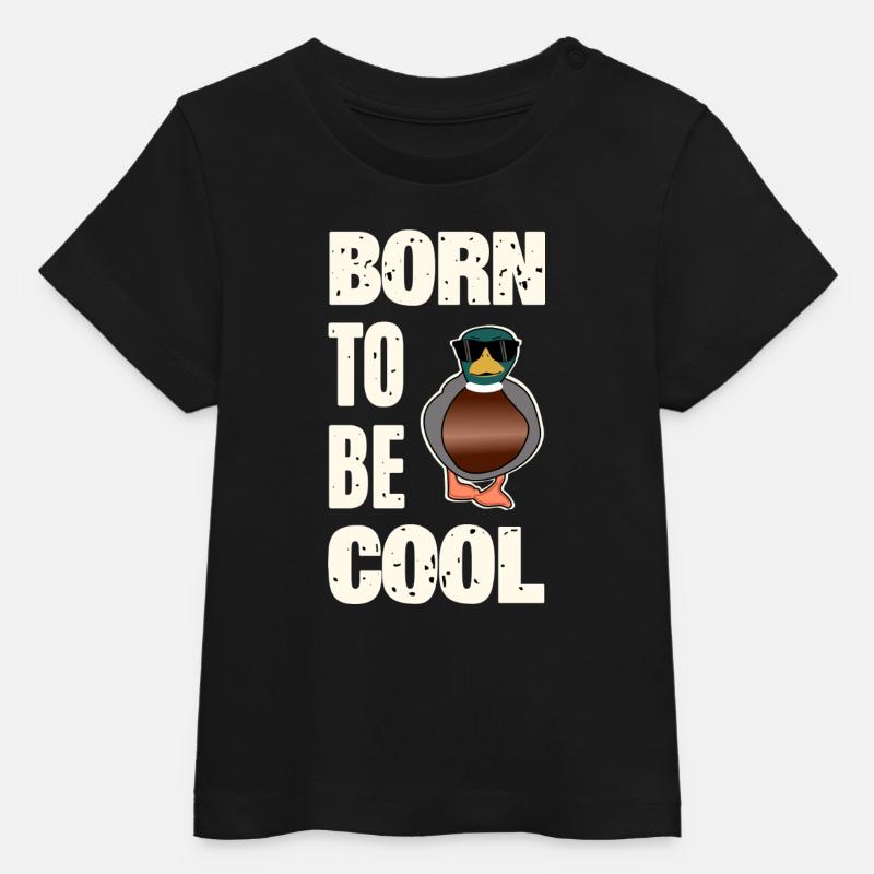 Dicton cool de canard - T-shirt bébé bio Stanley/Stella - noir