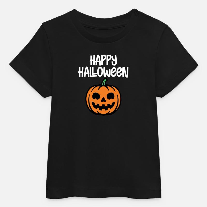 Joyeux halloween - T-shirt bébé bio Stanley/Stella - noir
