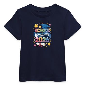 School Graduate 2026 Design - Baby Organic T-shirt by Stanley/Stella - navy - Front