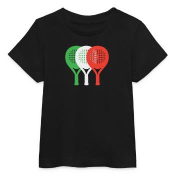 Padel-Italie2 - T-shirt bébé bio Stanley/Stella - noir - Devant