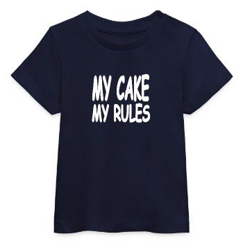 Cake - Baby Organic T-shirt by Stanley/Stella - navy - Front