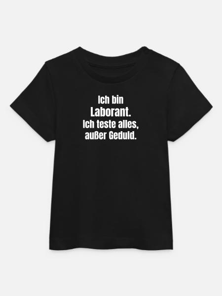 Laborant Spruch Geduldlos - Baby Organic T-Shirt Baby Creator von Stanley/Stella - Schwarz