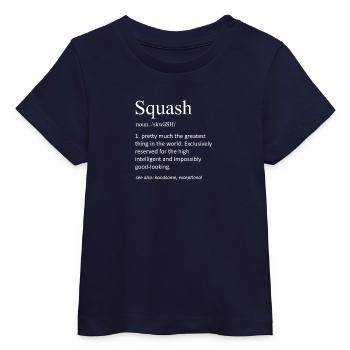 Lustige Squash-Definition Größter Sport-Schläger-Gif - Baby Organic T-Shirt Baby Creator von Stanley/Stella - Navy - Vorne