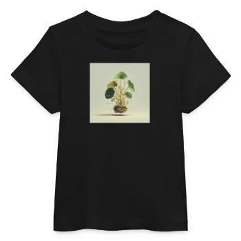 TechnoPflanze: Goldene Knoten - Baby Organic T-Shirt Baby Creator von Stanley/Stella - Schwarz - Vorne
