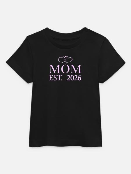 Mama Est. 2026 - Baby Organic T-Shirt Baby Creator von Stanley/Stella - Schwarz