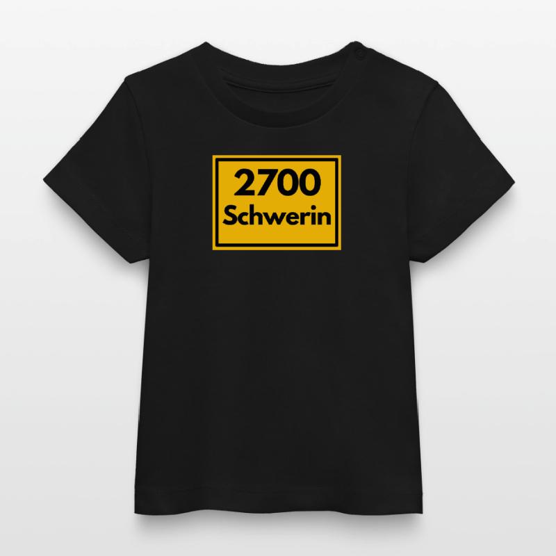 OLD POSTCODE POSTCODE RETRO 2700 SCHWERIN SCHLOSS Baby Organic T-shirt by Stanley/Stella