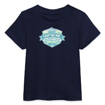 Runs backwards for me - Baby Organic T-shirt by Stanley/Stella - navy - Front