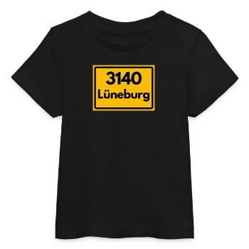 ANCIEN CODE POSTAL RETRO 3140 LÜNEBURG – SALZ - T-shirt bébé bio Stanley/Stella - noir - Devant