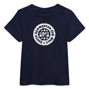 Jahrgang 2012 - Baby Organic T-Shirt Baby Creator von Stanley/Stella - Navy - Vorne