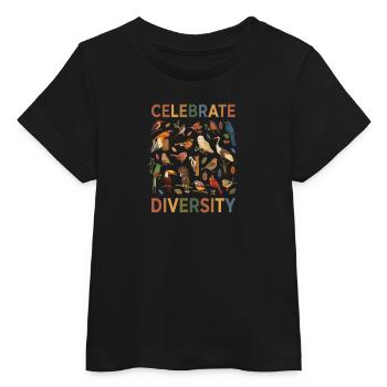  Vogel Vielfalt Natur Diversity Geschenk - Baby Organic T-Shirt Baby Creator von Stanley/Stella - Schwarz - Vorne