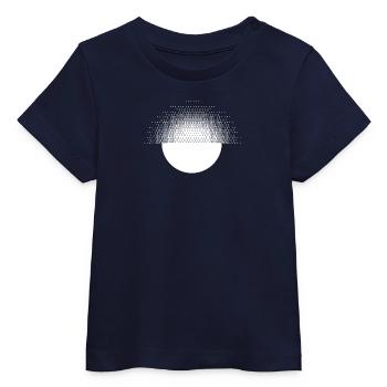 Conception géométrique du soleil - T-shirt bébé bio Stanley/Stella - marine - Devant