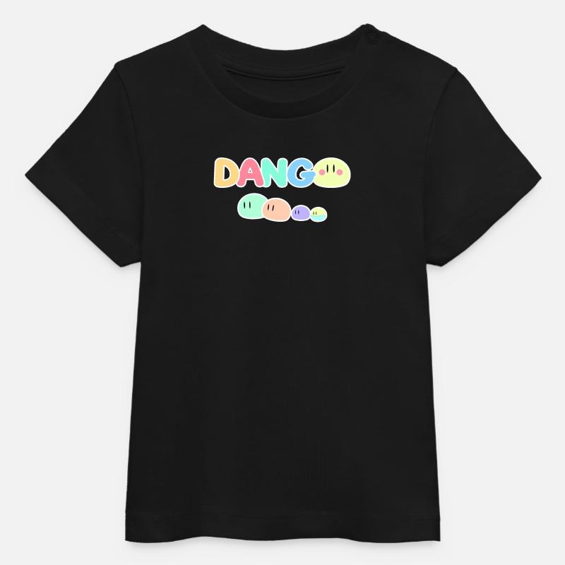 Dango Pastel Pop Illustration - T-shirt bébé bio Stanley/Stella - noir