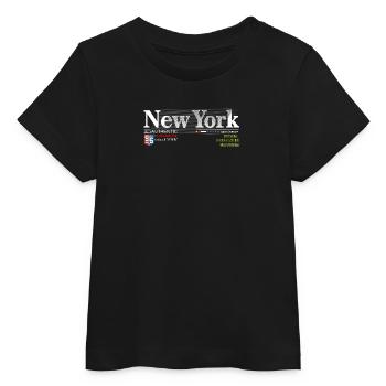 Street Style Abstrakter NYC-Druck - Baby Organic T-Shirt Baby Creator von Stanley/Stella - Schwarz - Vorne
