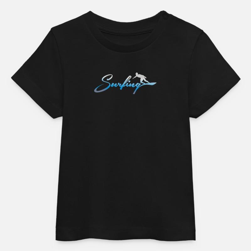 SURF, SURF - T-shirt bébé bio Stanley/Stella - noir