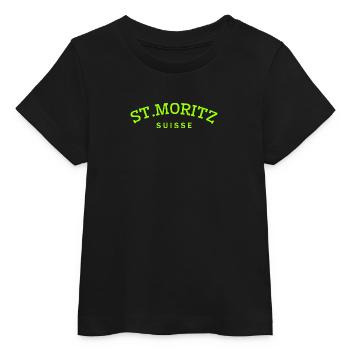 St. Moritz - Suisse - Schweiz - Swiss - Baby Organic T-Shirt Baby Creator von Stanley/Stella - Schwarz - Vorne