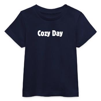 Cozy Day – Minimalistisches Cozy Lifestyle Design - Baby Organic T-Shirt Baby Creator von Stanley/Stella - Navy - Vorne