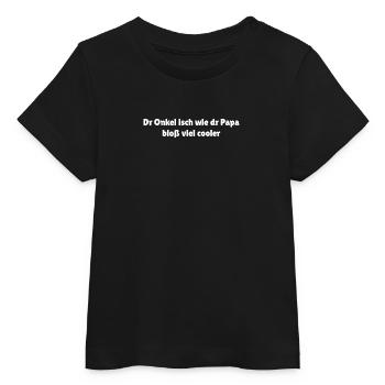 Schwäbischer Onkel Spruch cool - Baby Organic T-Shirt Baby Creator von Stanley/Stella - Schwarz - Vorne