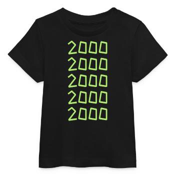 2000 - T-shirt bébé bio Stanley/Stella - noir - Devant