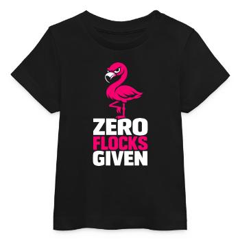 Zero Flocks Given - Baby Organic T-Shirt Baby Creator von Stanley/Stella - Schwarz - Vorne