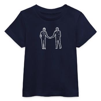 Menschen Verbundenheit Einheit - Baby Organic T-Shirt Baby Creator von Stanley/Stella - Navy - Vorne
