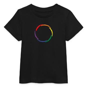 Circle symbol homosexuality LGBT - Baby Organic T-shirt by Stanley/Stella - black - Front
