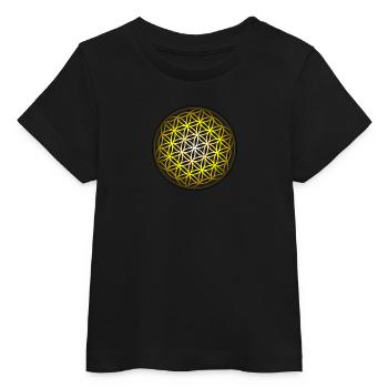 Fleur de vie - T-shirt bébé bio Stanley/Stella - noir - Devant