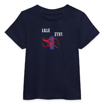 Kreatives Lille Souvenir - Baby Organic T-Shirt Baby Creator von Stanley/Stella - Navy - Vorne